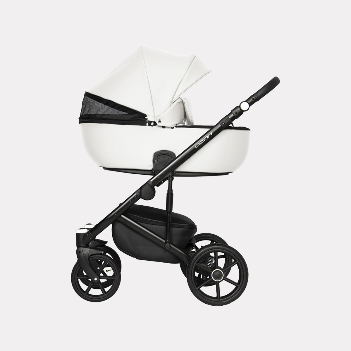 Коляска 3 в 1 Riko Basic Ozon, 07 белый