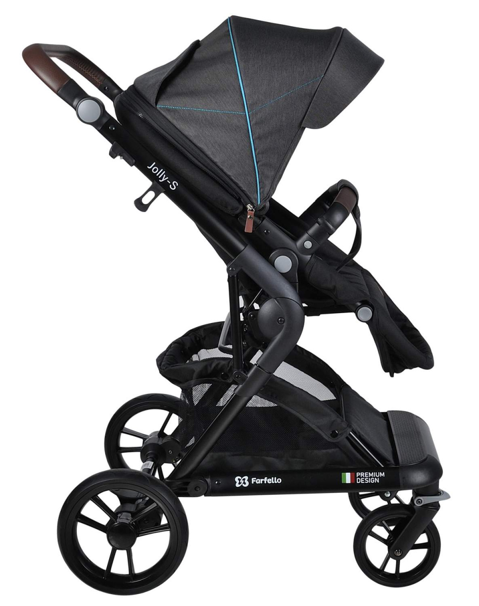 Коляска модульная 2 в 1 Farfello Jolly-S (J-88 серый)