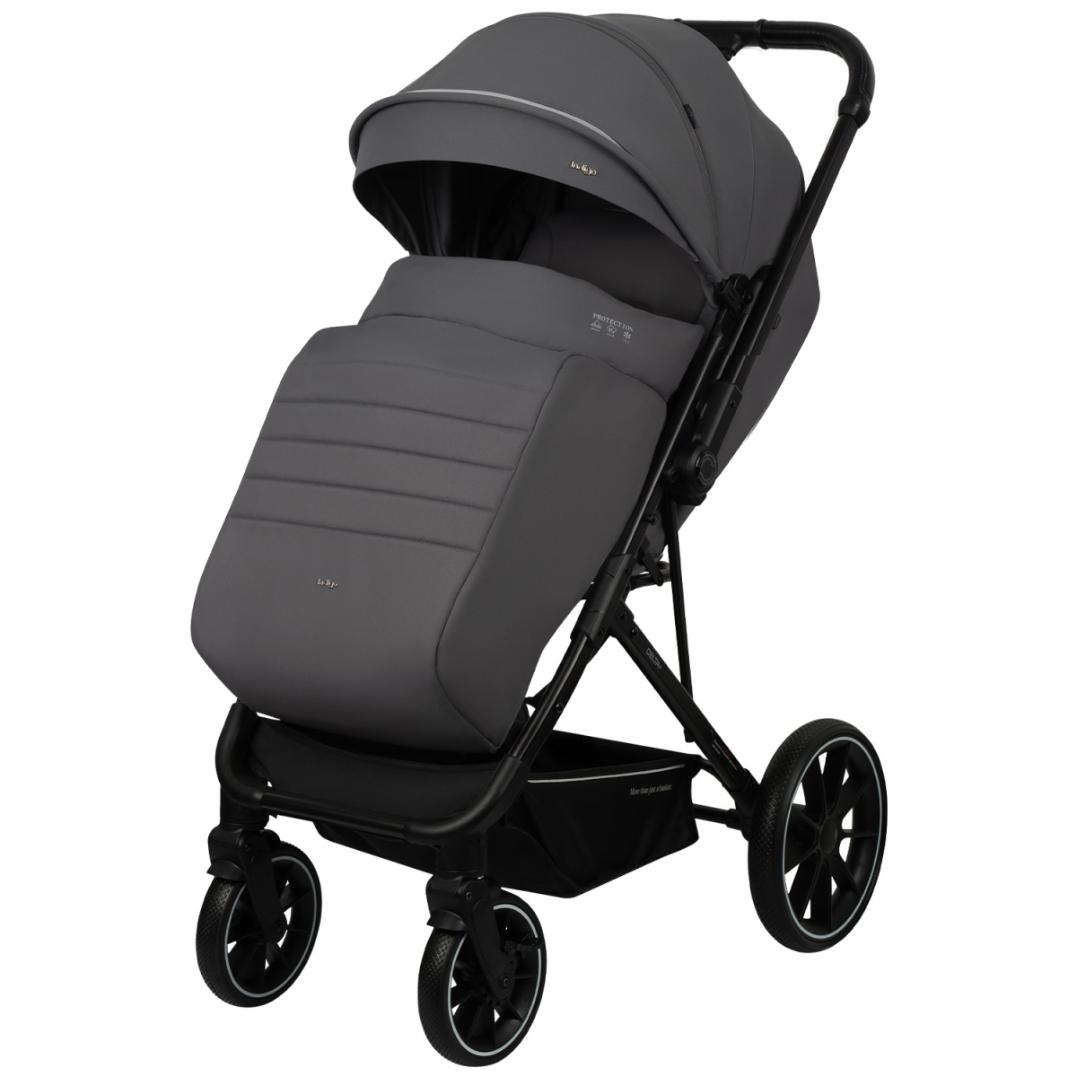 Коляска прогулочная Indigo Delta+ темно-серый