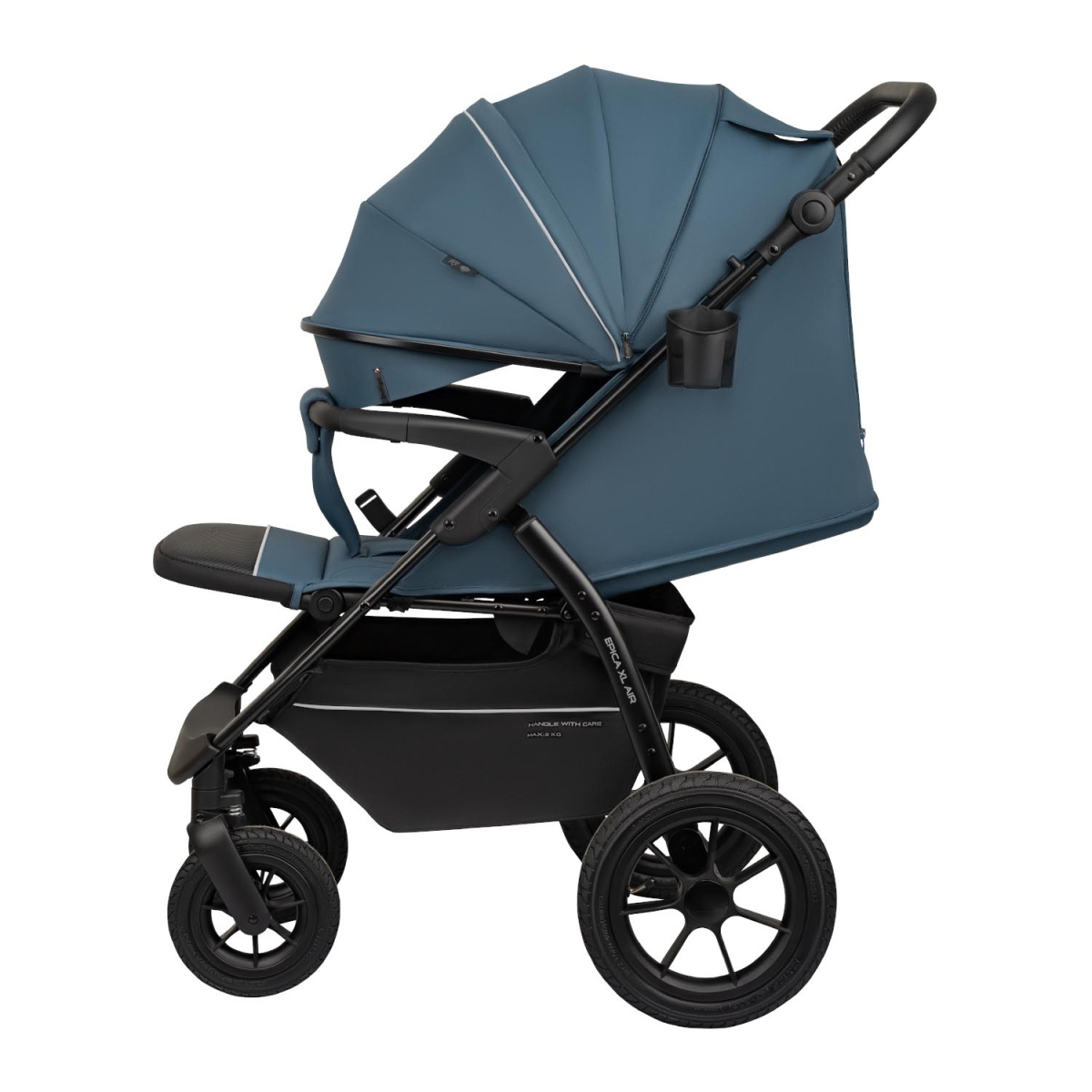 Коляска прогулочная Indigo EPICA XL AIR с сумкой синий
