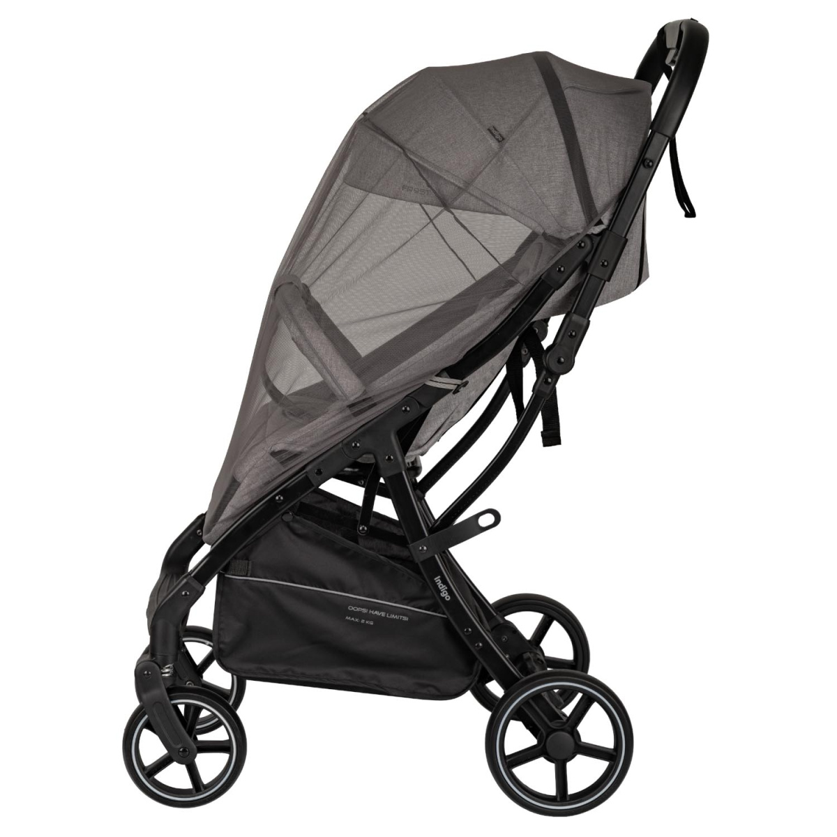 Коляска прогулочная Indigo FROST серый