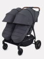Коляска прогулочная для двойни Rant Twinny Graphite 2025