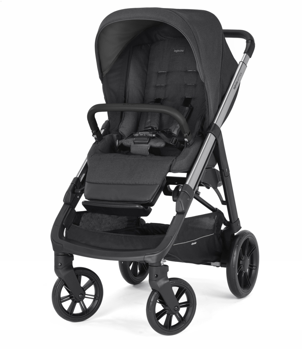 Коляска 3 в 1 Inglesina Aptica  с подставкой под люльку Stand Up, Mystic Black
