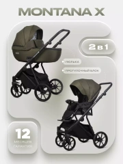 Коляска 2 в 1 Riko Basic Montana X 54 Olive