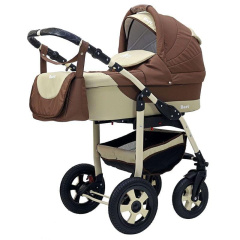Коляска 2 в 1 Bart-Plast Bari 04 коричнево-бежевый
