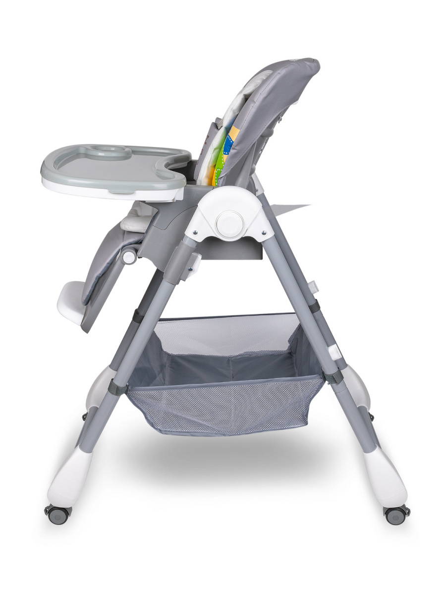 Стульчик для кормления Sevillababy Zoo Brown, Dk.Grey, т.серый, динозаврик