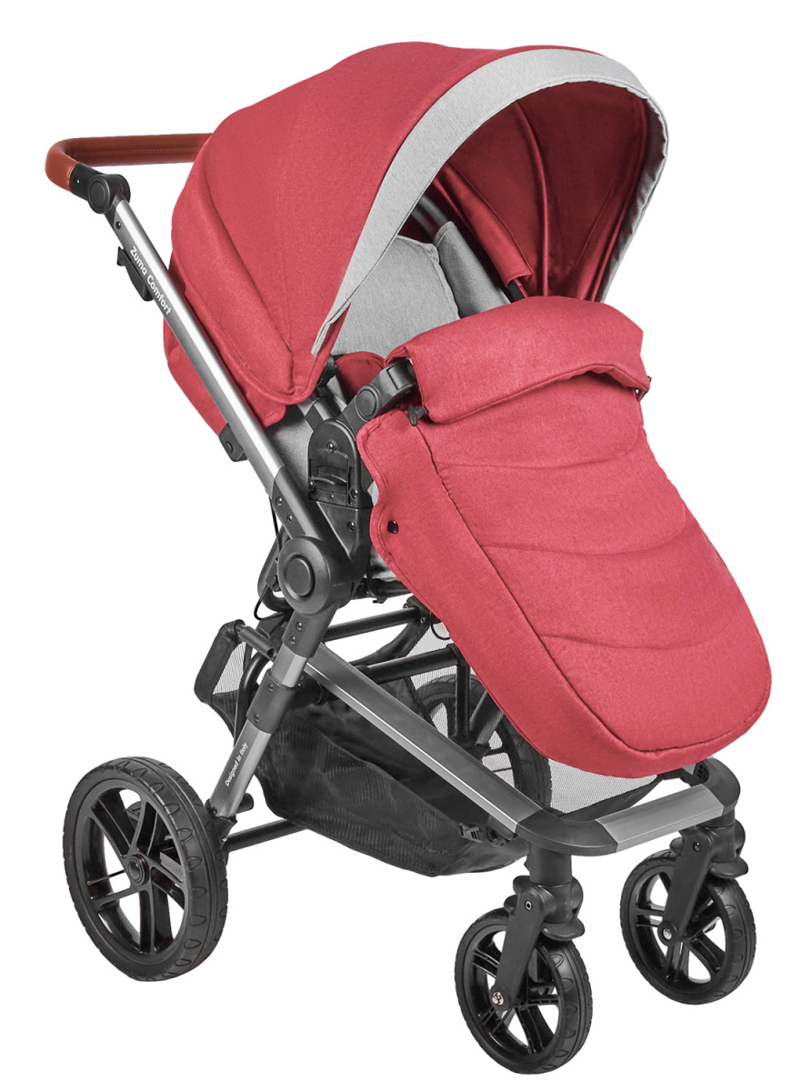 Коляска модульная 2 в 1 Farfello Zuma Duo Comfort (ZDC-11 Рубиновый)