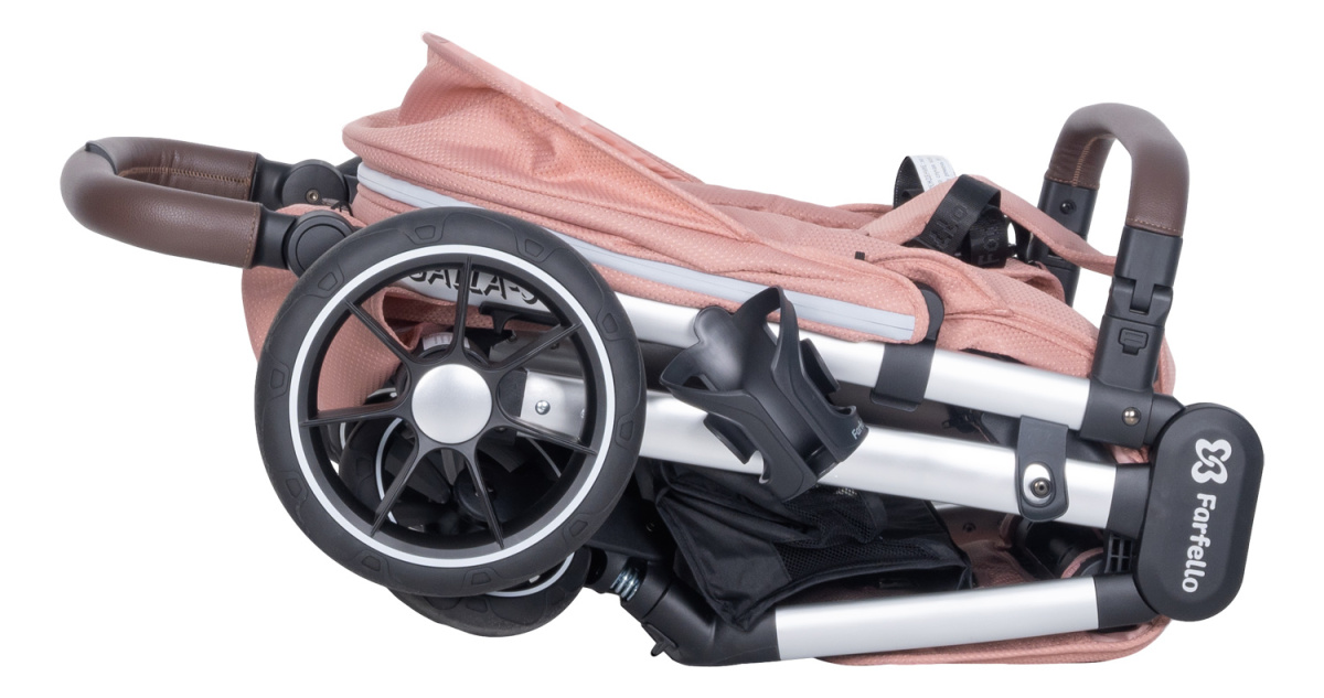 Коляска детская прогулочная Farfello Galla-S (Coral almond/Коралловый)