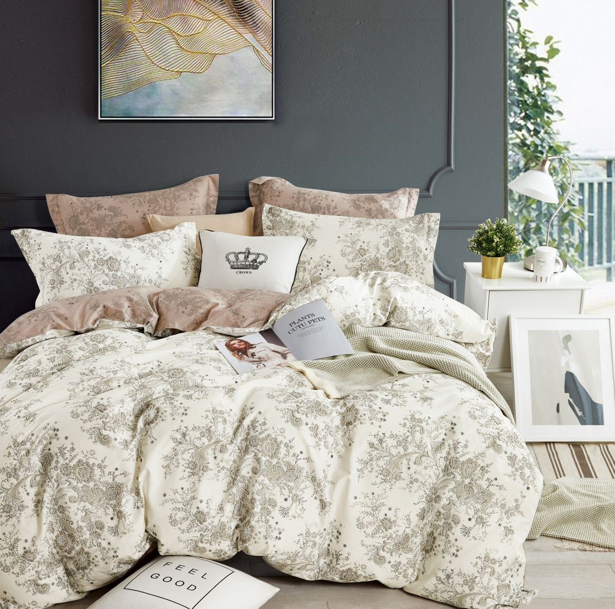 Постельное белье Tango Novella евро 4 наволочки TS04-X263 код1005