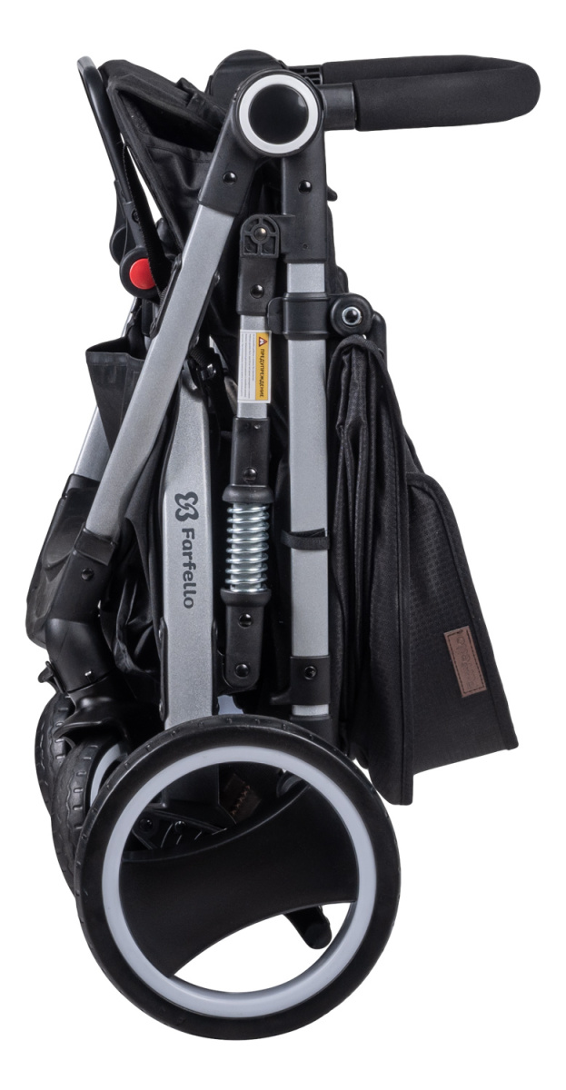 Коляска детская прогулочная Farfello Bino Angel Comfort (Rich black / Черный)