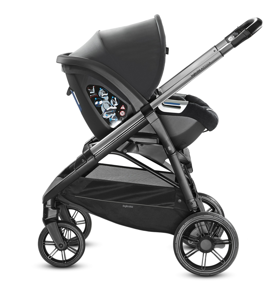 Коляска Aptica System Quattro 4 в 1 на шасси Aptica Black (AA70N0MYB + AE70N0000)