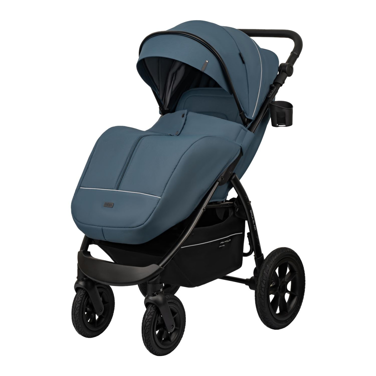 Коляска прогулочная Indigo EPICA XL AIR с сумкой синий