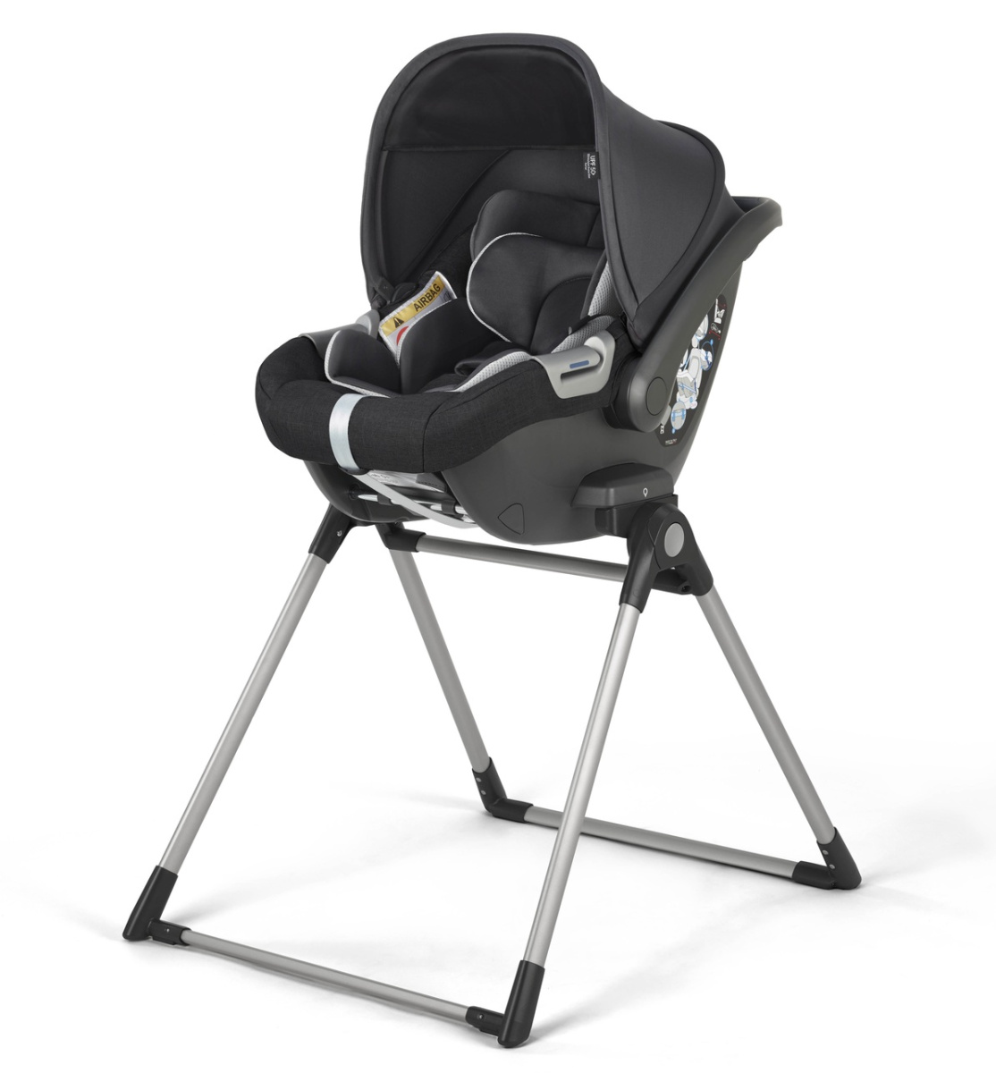 Коляска 3 в 1 Inglesina Aptica  с подставкой под люльку Stand Up, Mystic Black