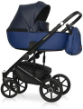 Коляска 3 в 1 Riko Basic Ozon 01 черно-синий