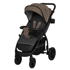 Коляска прогулочная Indigo EPICA SL, тем.бежевый-серый