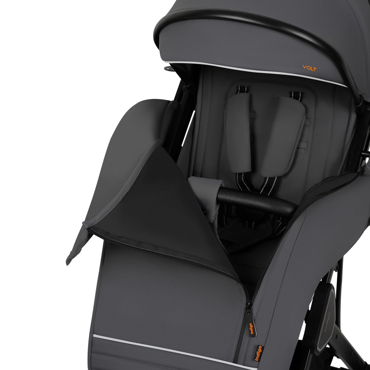 Коляска прогулочная Indigo VOLT темно-серый