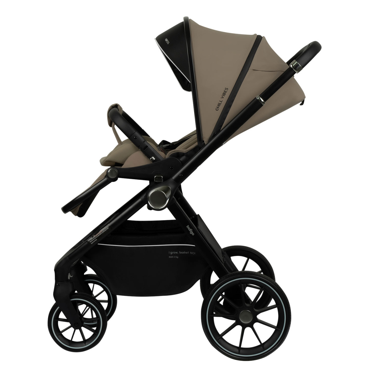 Коляска прогулочная Indigo GLOSS бежевый