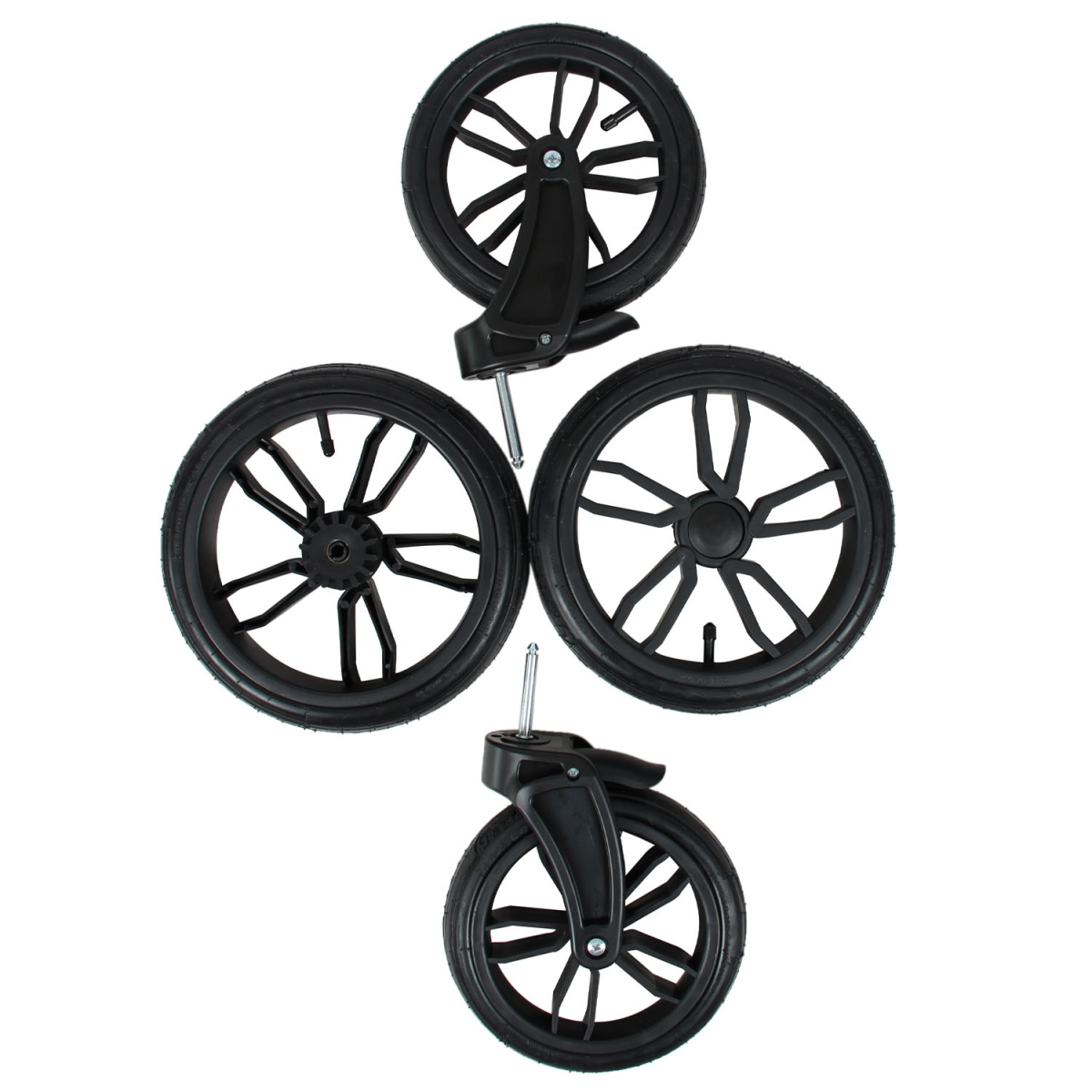 Коляска 2 в 1 Indigo MIO - Mi 07 (черная кожа+черный узор)