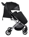 Коляска детская прогулочная Farfello Comfy Go (Black Черный (серебро) CG-35)