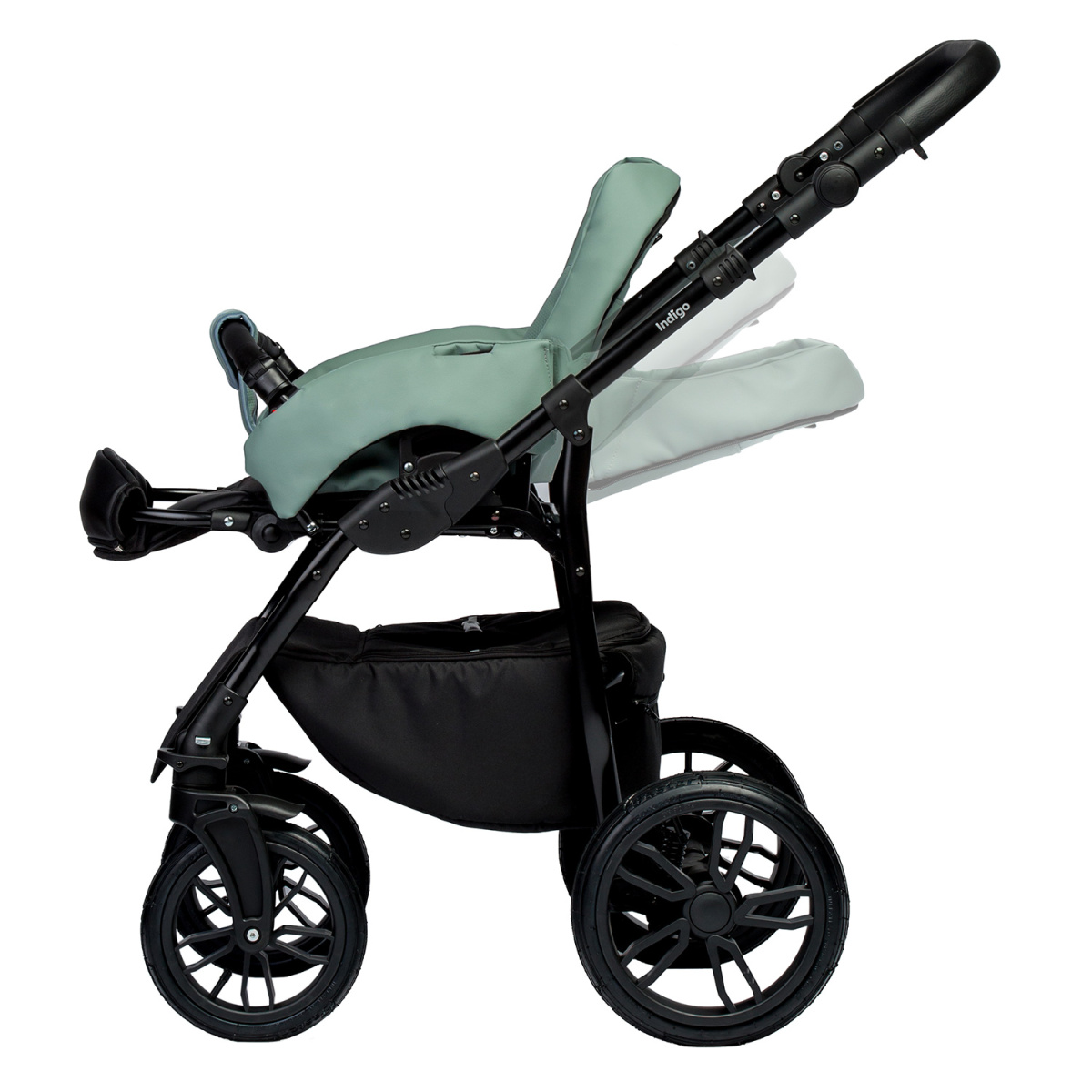 Коляска 2 в 1 Indigo Special, Is 05 (Шалфей кожа)