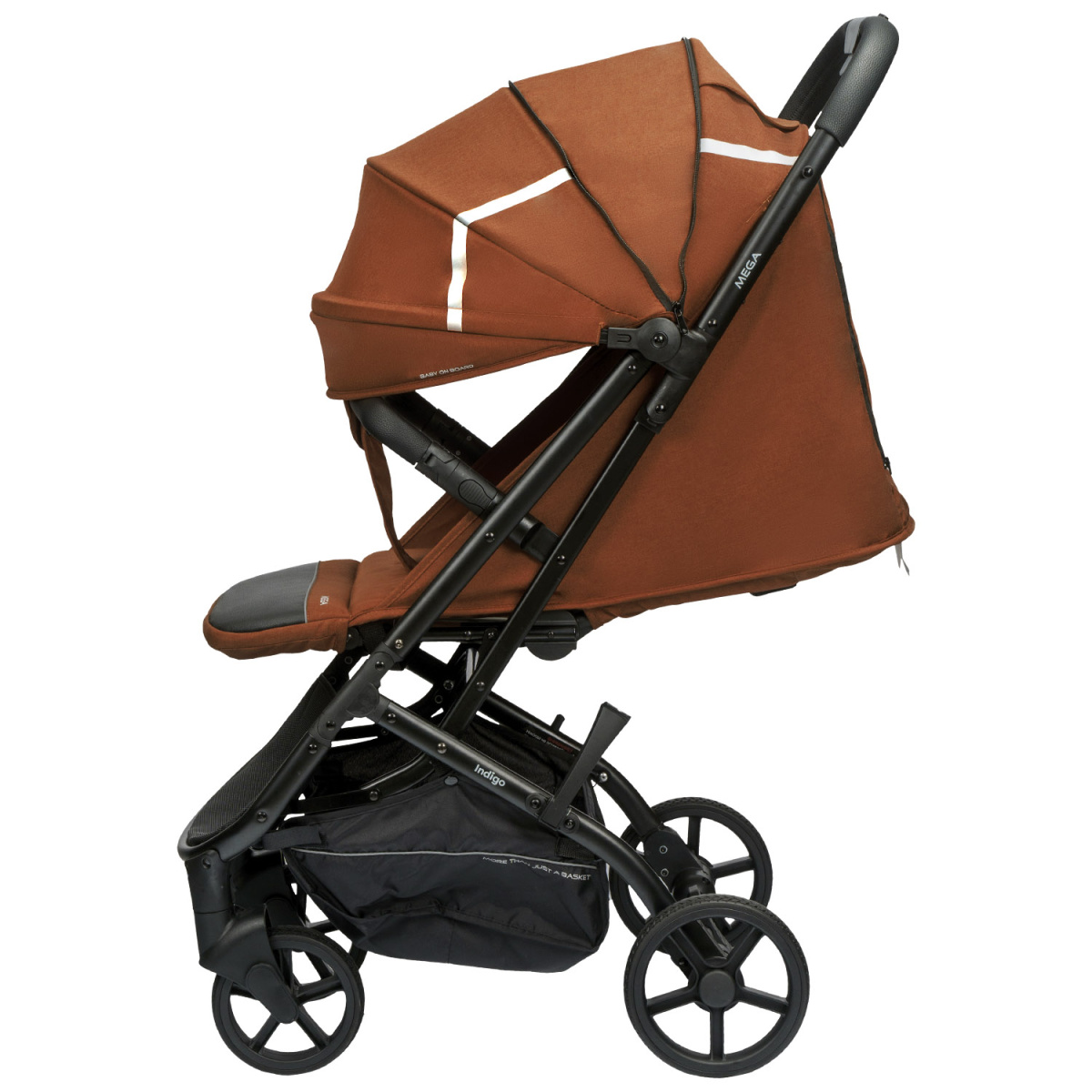 Коляска прогулочная Indigo MEGA терракот
