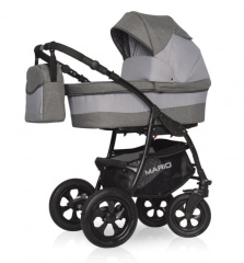 Коляска 2 в 1 Riko Basic Mario 10 серый