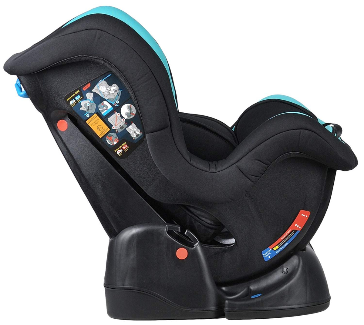 Автокресло детское Farfello GE-B Мятно-чёрный mint+black