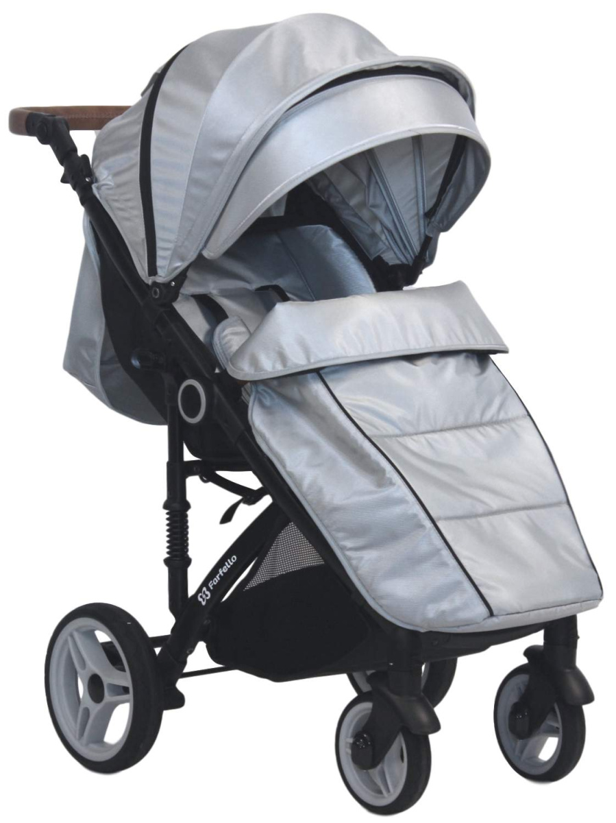 Коляска детская прогулочная Farfello Bino Angel Comfort (Silver/ серебристый)
