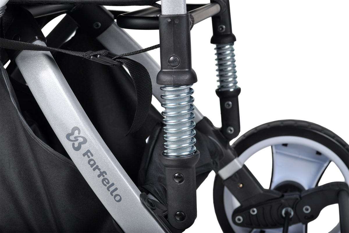 Коляска детская прогулочная Farfello Bino Angel Plus (Black Черный)