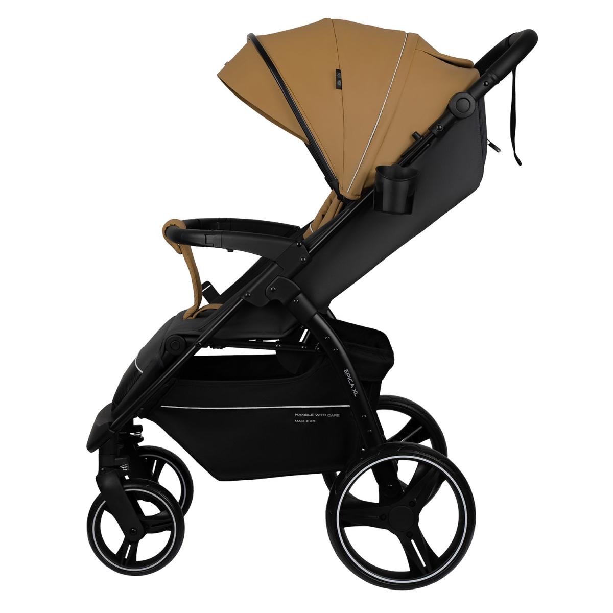 Коляска прогулочная Indigo EPICA XL бежевый-серый