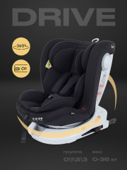 Автокресло Rant Drive Isofix 0/1/2/3 (0-36 кг) Black
