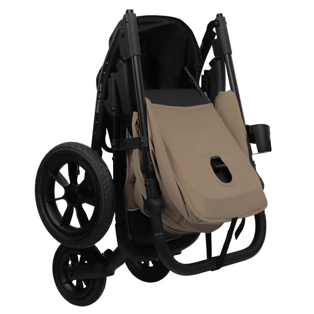 Коляска прогулочная Indigo EPICA XL AIR с сумкой бежевый