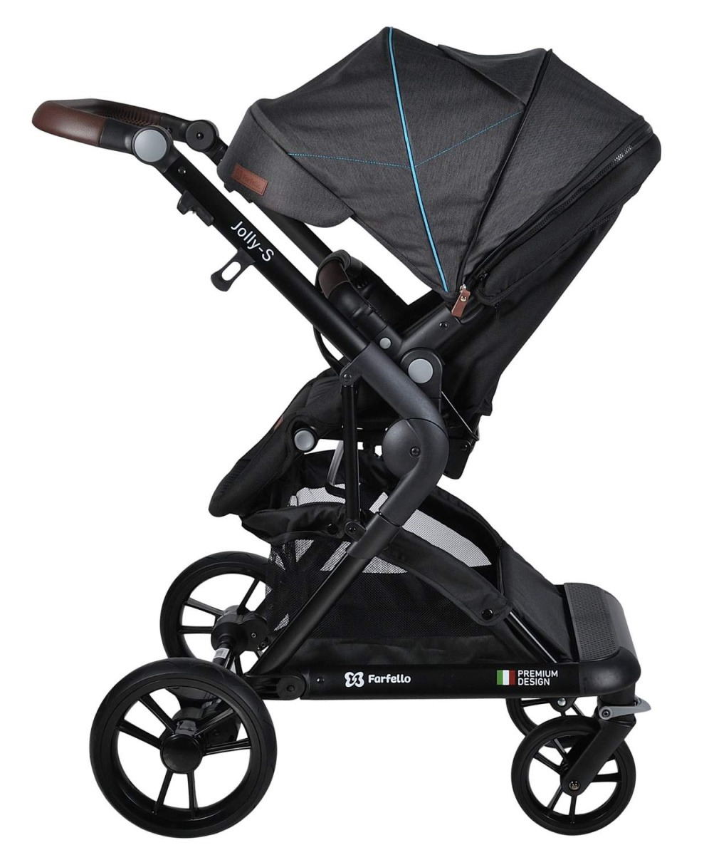 Коляска модульная 2 в 1 Farfello Jolly-S (J-88 серый)