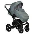 Коляска 2 в 1 Indigo Mio S, 07 (Шалфей кожа + Шалфей)