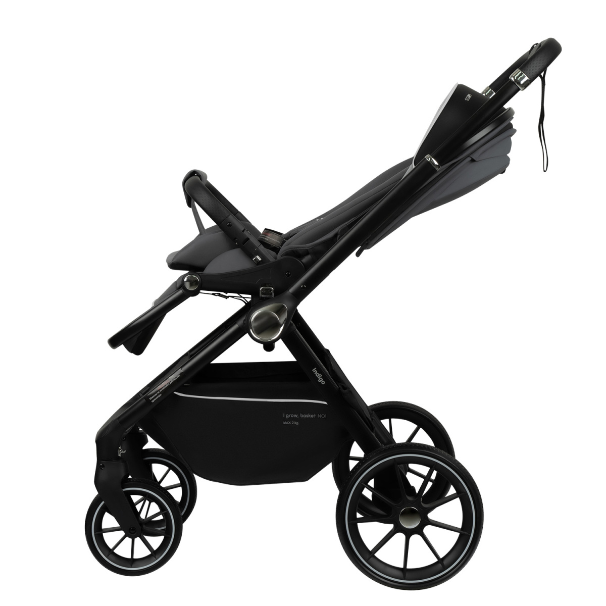 Коляска прогулочная Indigo GLOSS темно-серый
