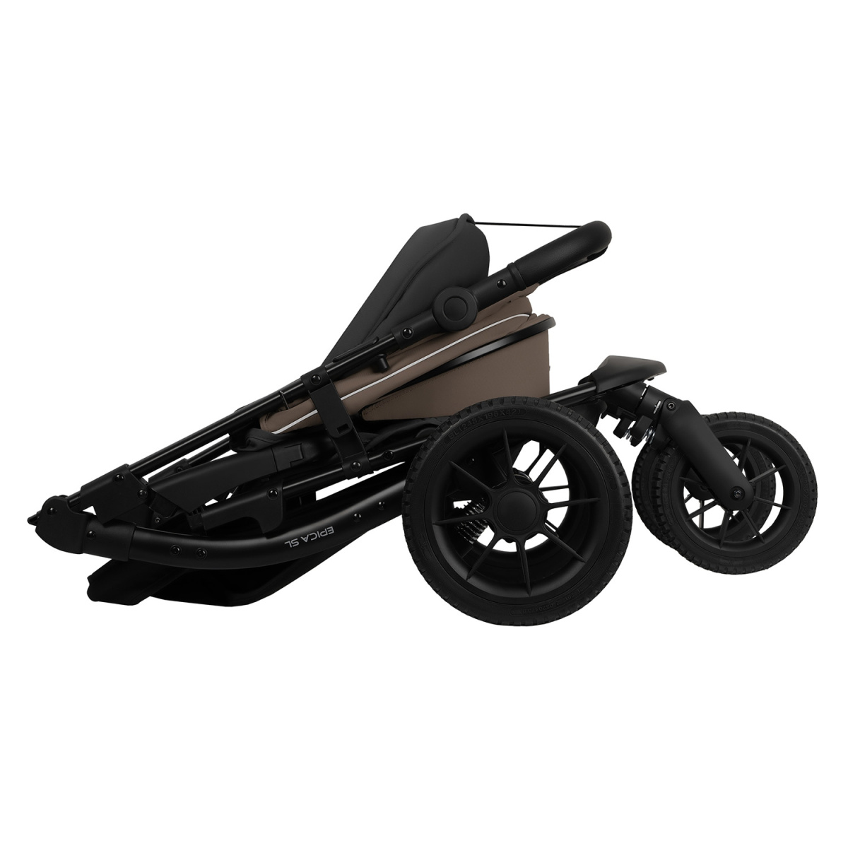 Коляска прогулочная Indigo EPICA SL, тем.бежевый-серый