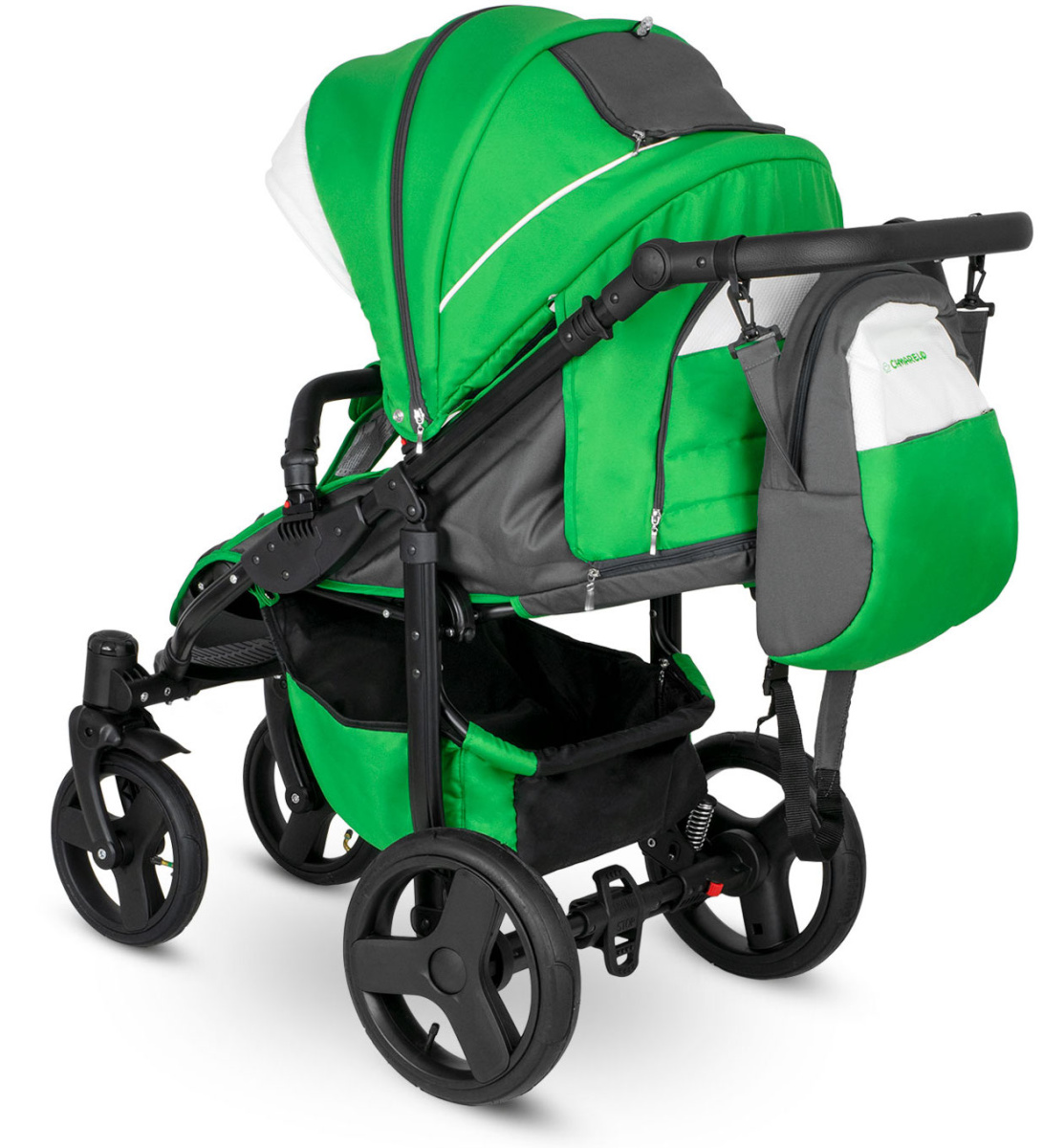 Прогулочная коляска Camarelo Elf черная рама зеленый