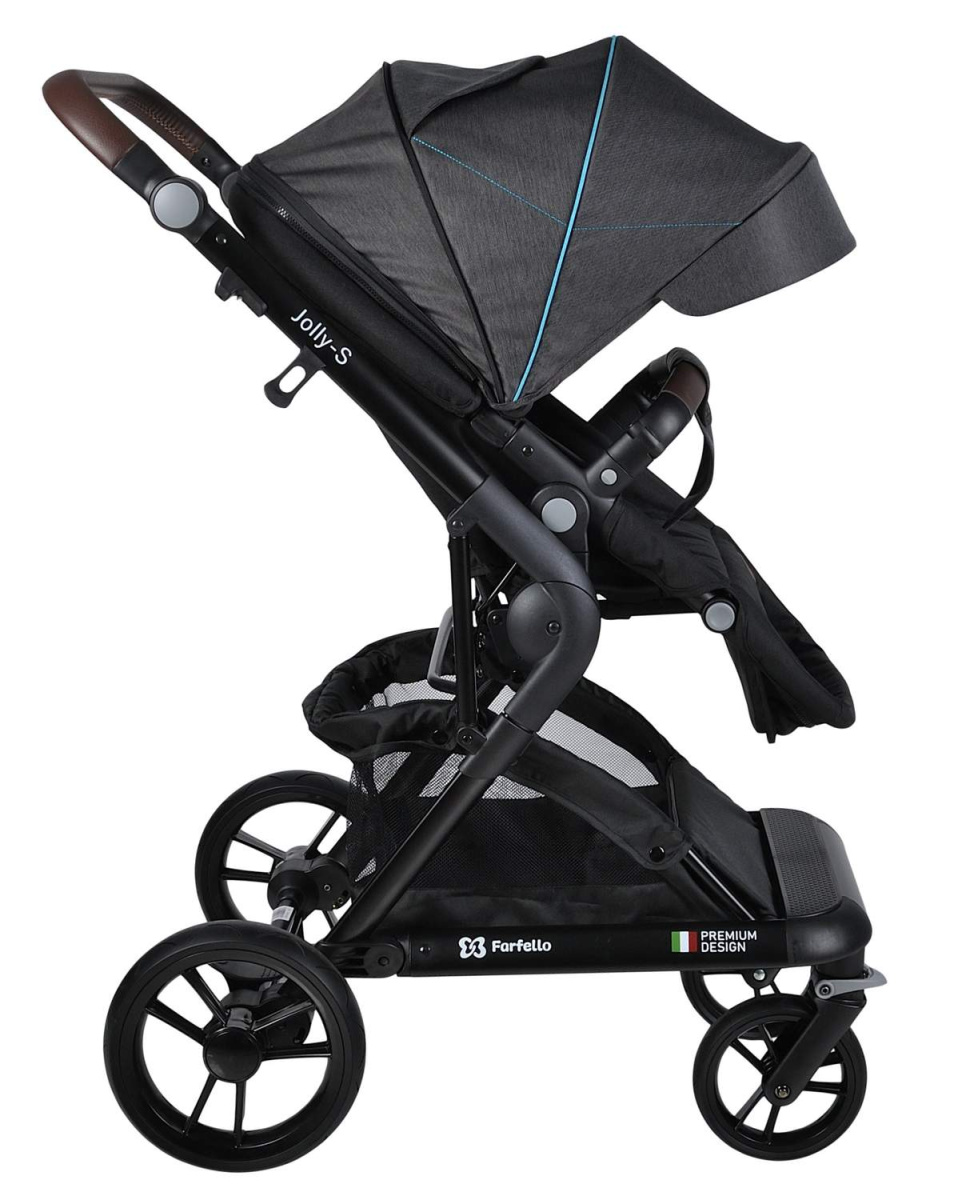 Коляска модульная 2 в 1 Farfello Jolly-S (J-88 серый)
