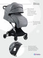 Коляска детская прогулочная Farfello Bliss (Grey/ Серый)