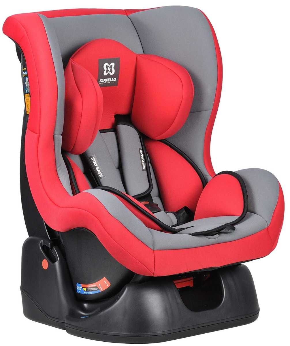 Автокресло детское Farfello GE-B Красно-серый red+grey