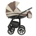 Коляска 3 в 1 Rant Fabio 07 коричнево-бежевый
