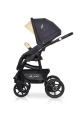 Коляска 2 в 1 Riko Basic Alfa Ecco 05 черно-бежевый