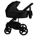 Коляска 2в1 Indigo LAMAR - La 08 (черная кожа)