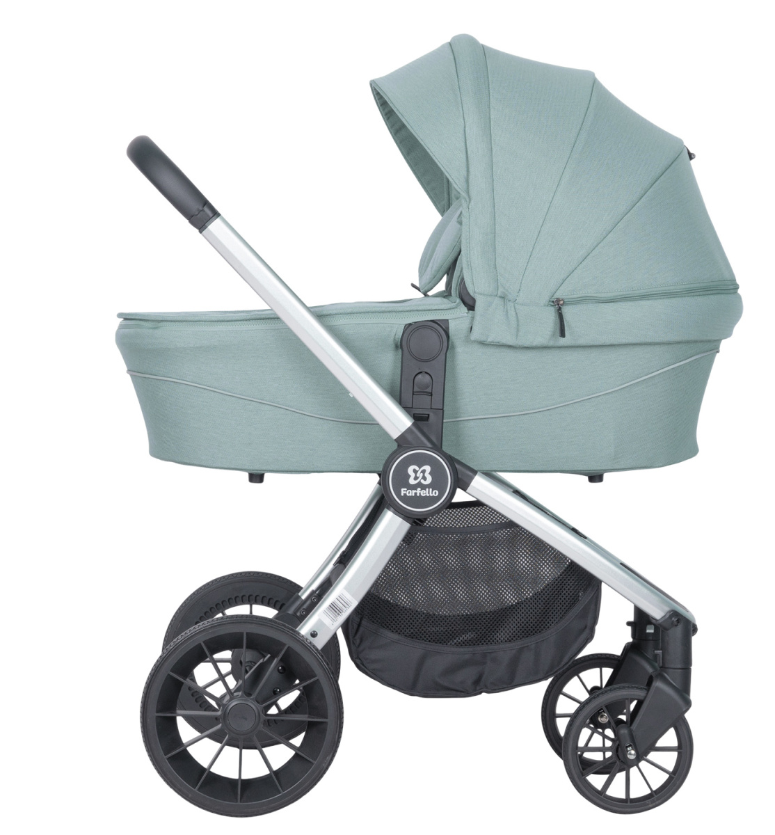 Коляска модульная 2в1 Farfello Baby shell BBS (BBS-15 Green/Зеленый / серебро)