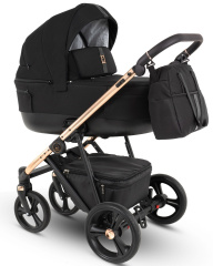 Коляска 2 в 1 Camarelo Belagio, BG-04 (Чёрный Жаккард)