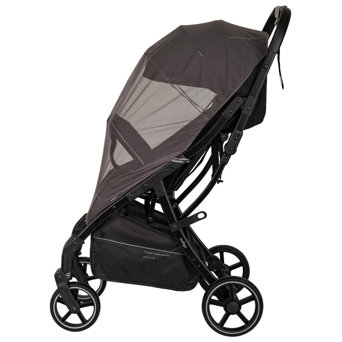 Коляска прогулочная Indigo FROST черный