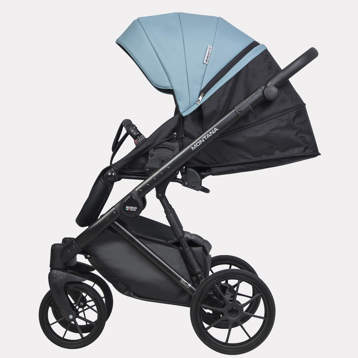 Коляска 3 в 1 Riko Basic Montana Ecco 16 BLUE