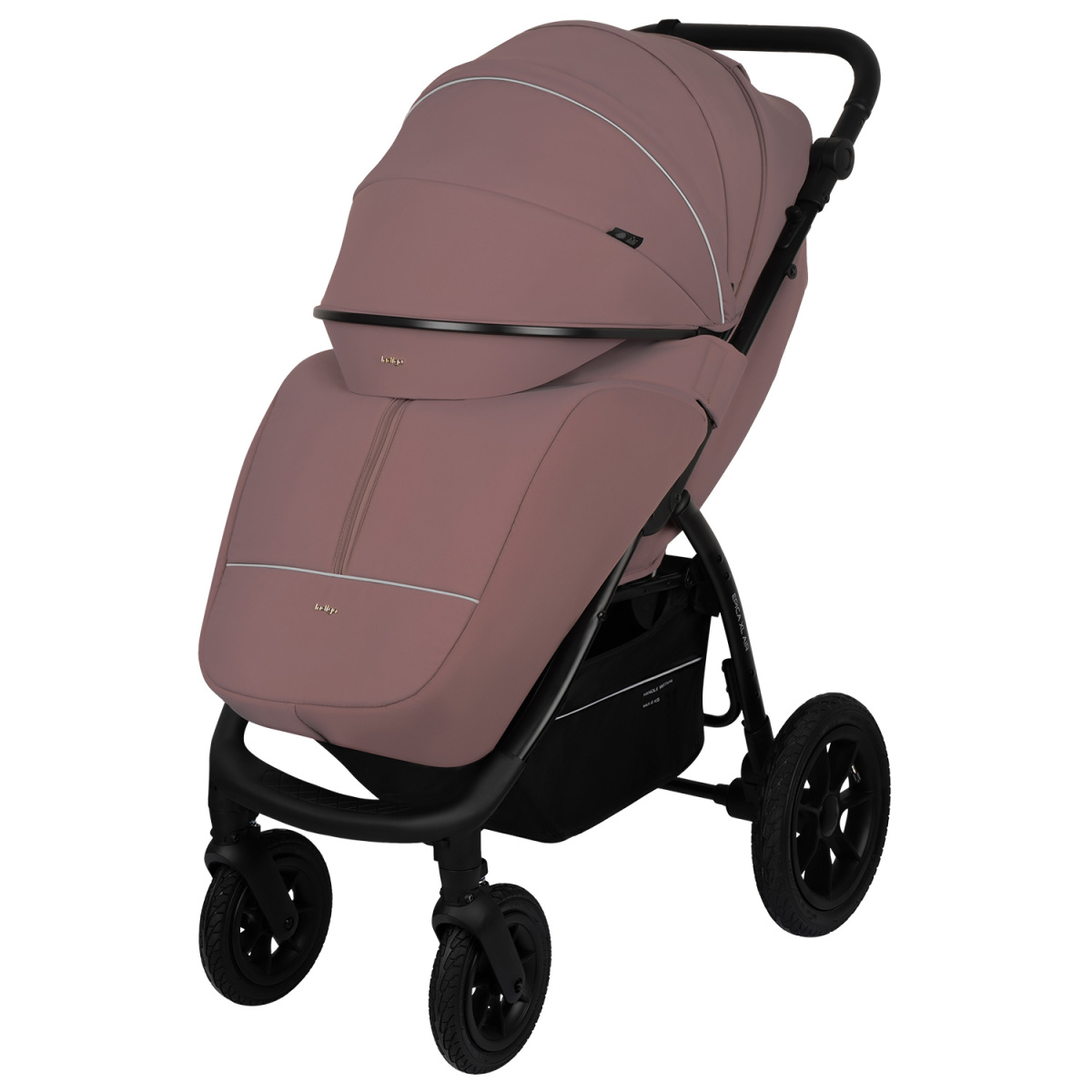 Коляска прогулочная Indigo EPICA XL AIR с сумкой розовый