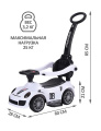 Детская каталка Sevillababy Racer 3 в 1 с ручкой 8189 white/белый