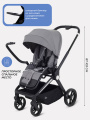 Коляска прогулочная Mowbaby Finch Grey